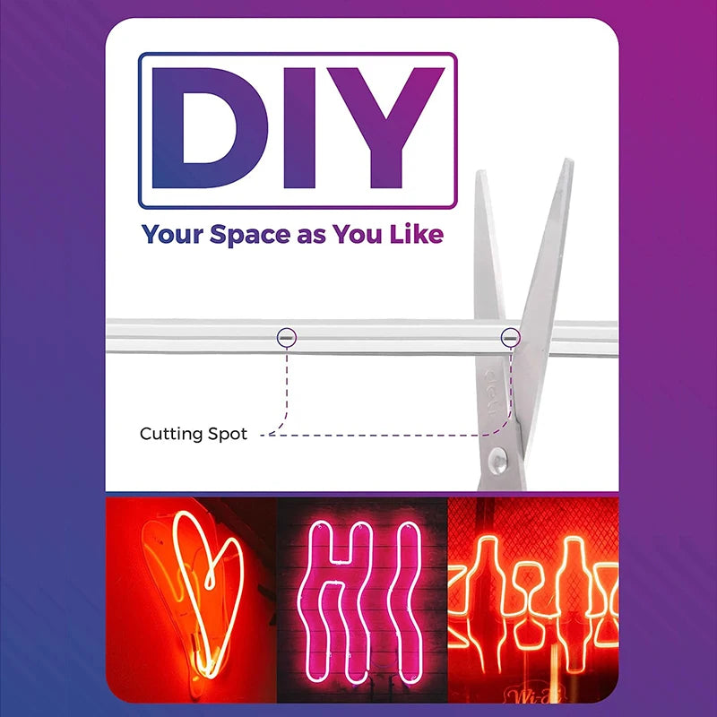 Tira de Luces LED Neón Inteligente TUYA RGBIC WiFi