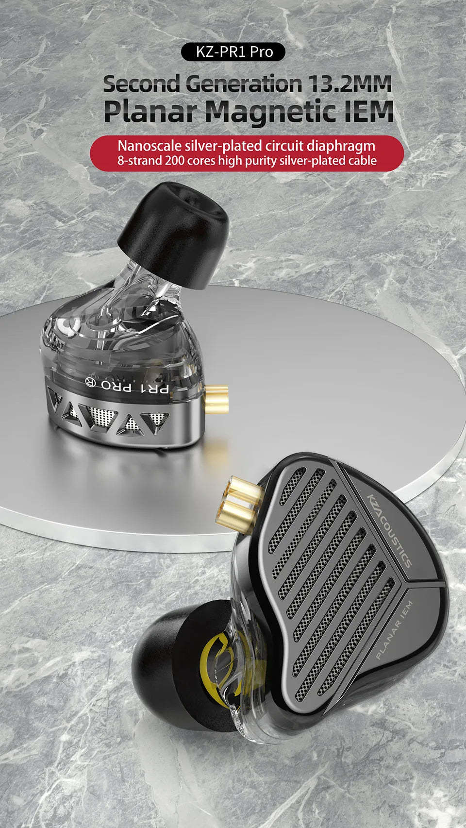 KZ PR1 Pro-auriculares internos