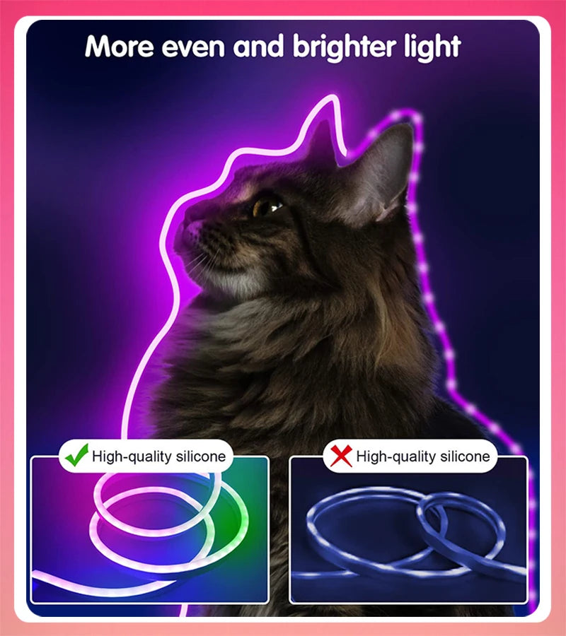 Tira de Luces LED Neón Inteligente TUYA RGBIC WiFi