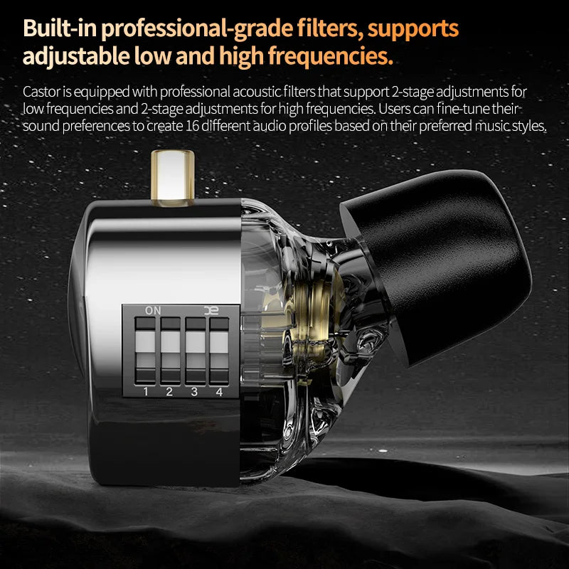 KZ Castor-auriculares intrauditivos con cable