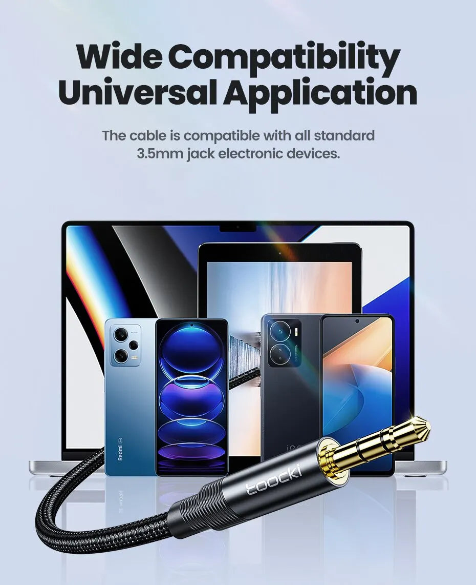 Cable de extensión de Audio 3,5, conector macho a hembra de 3,5mm para altavoces