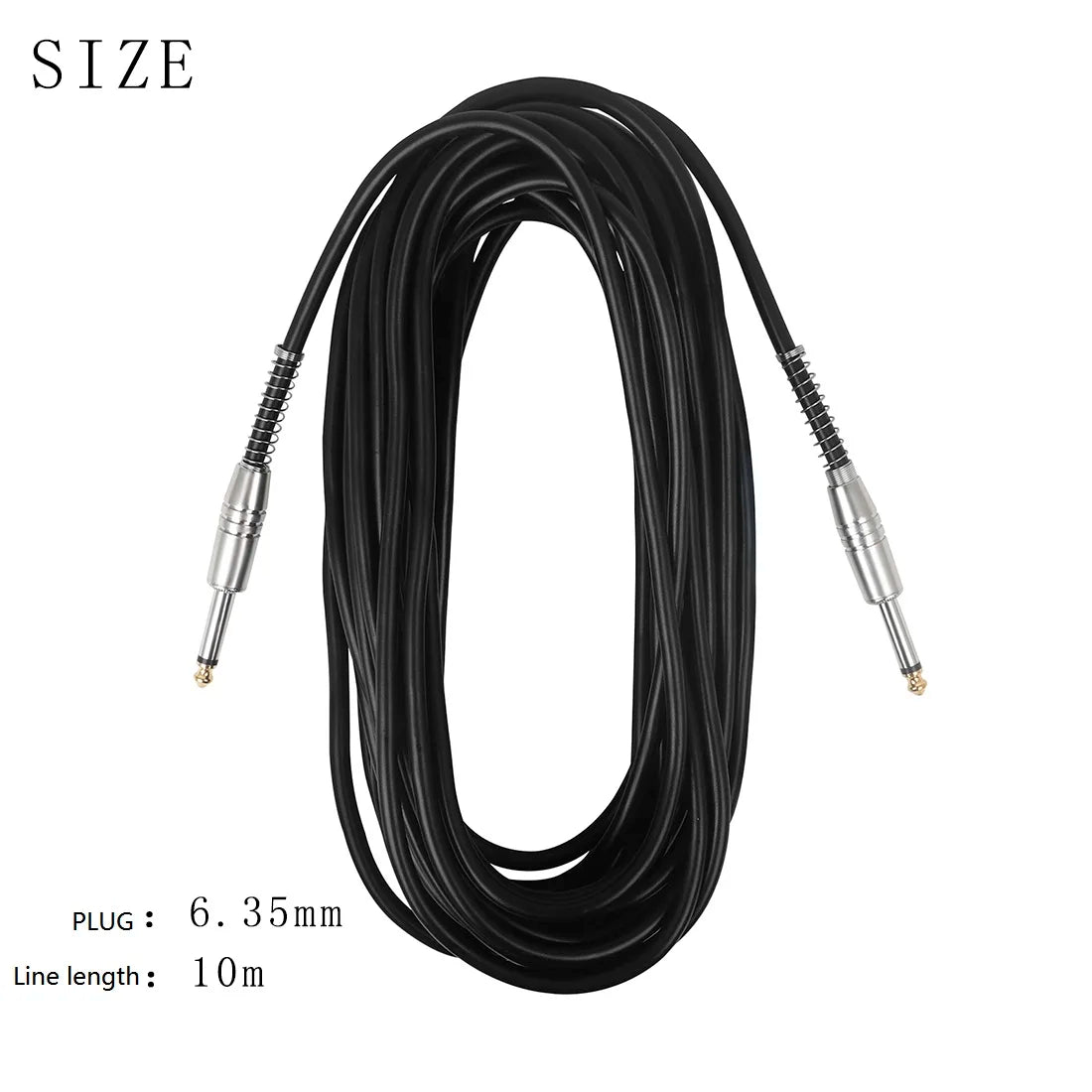 Cable de conexión de guitarra eléctrica sin ruido, conector de efectos de guitarra, Cable de Bajo blindado, accesorios de guitarra, 3M, 5M, 10M