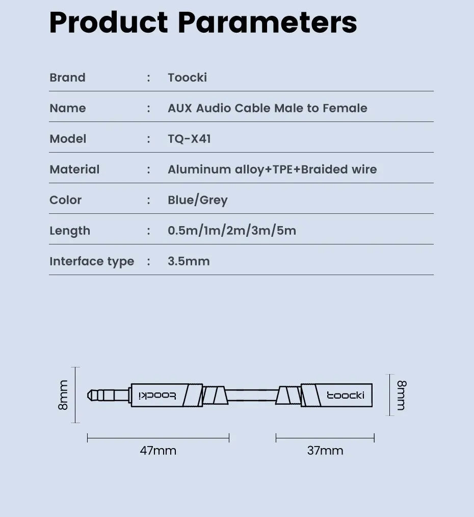 Cable de extensión de Audio 3,5, conector macho a hembra de 3,5mm para altavoces