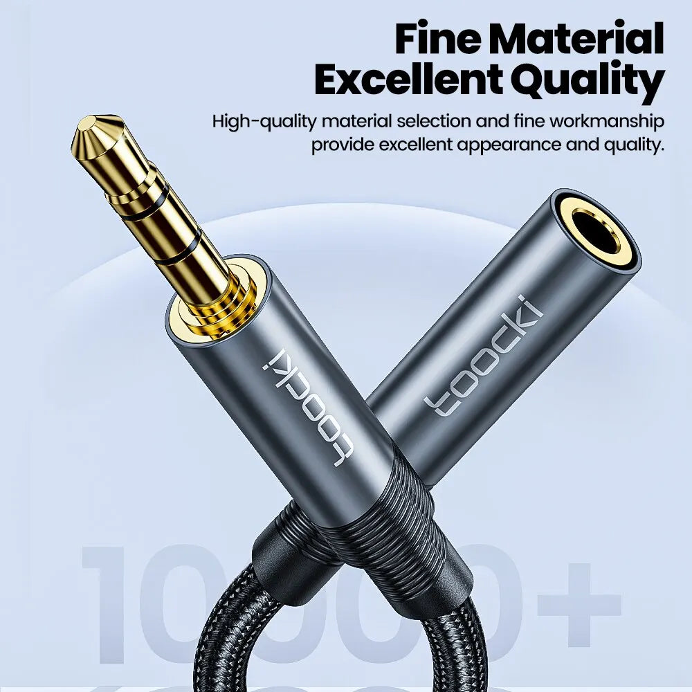 Cable de extensión de Audio 3,5, conector macho a hembra de 3,5mm para altavoces