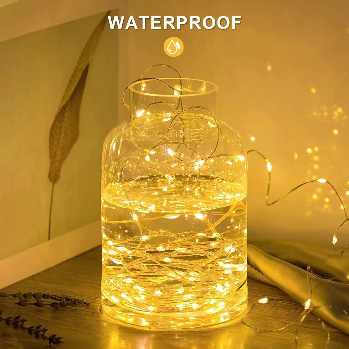 Guirnalda de luces alimentada por energía Solar Ultra larga