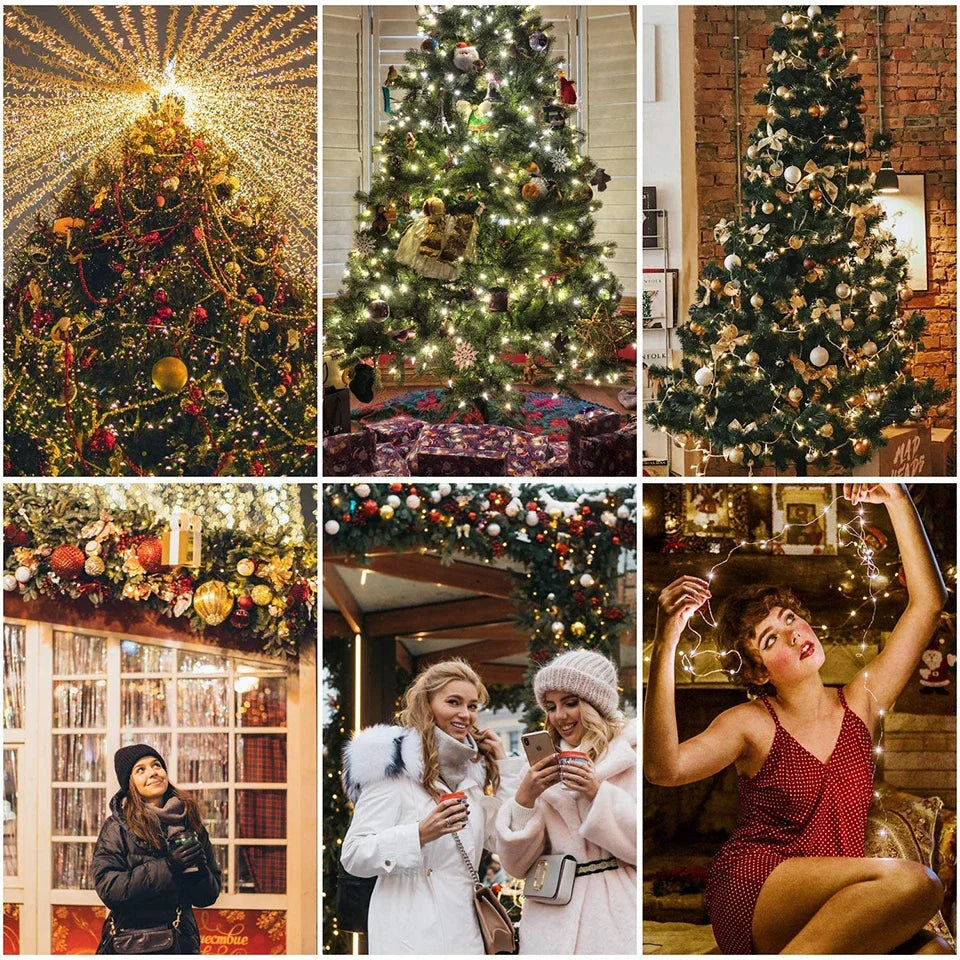 Guirnalda de luces alimentada por energía Solar Ultra larga