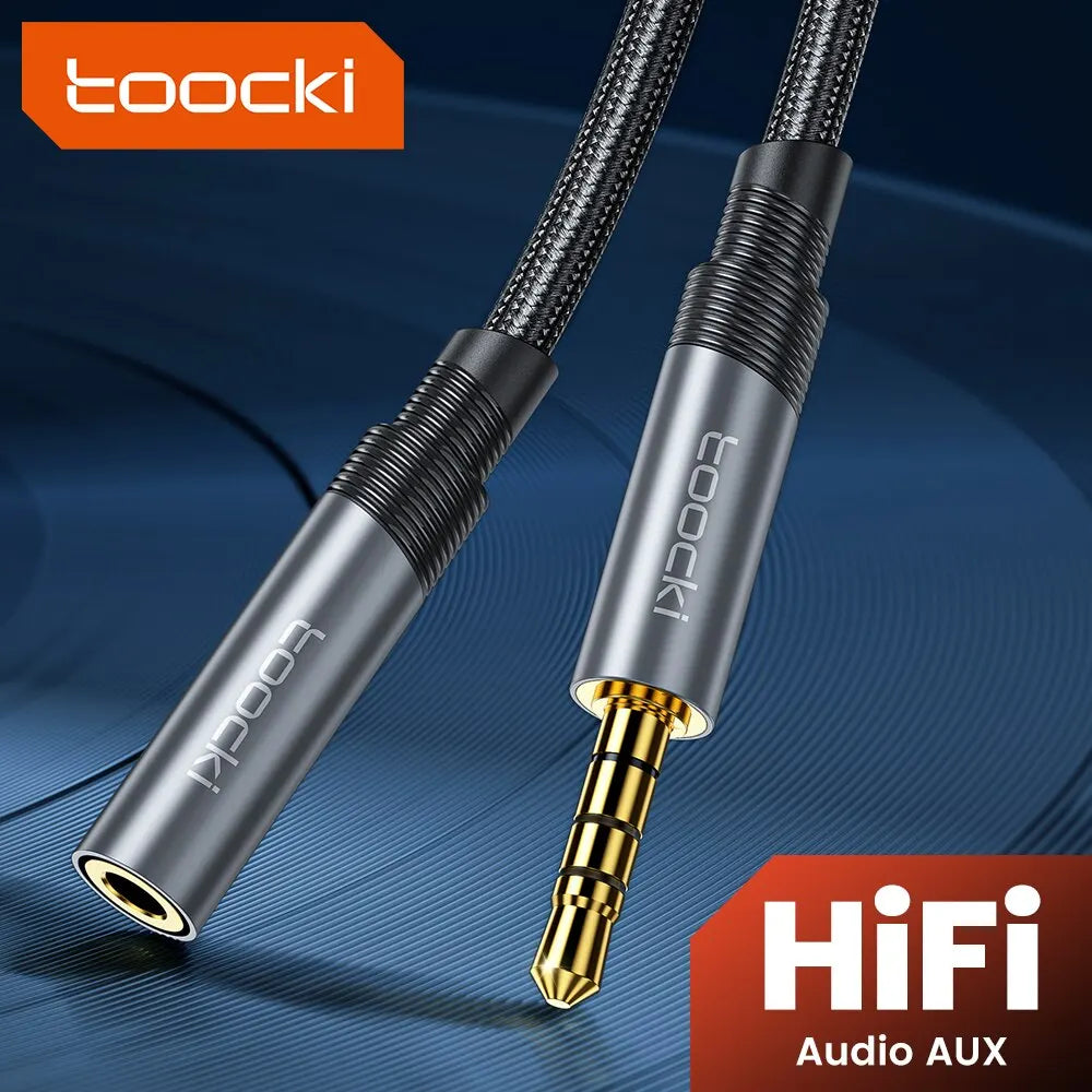 Cable de extensión de Audio 3,5, conector macho a hembra de 3,5mm para altavoces