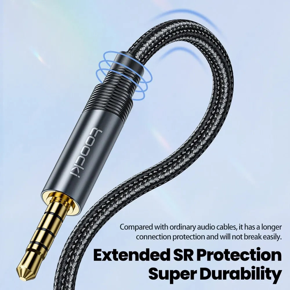 Cable de extensión de Audio 3,5, conector macho a hembra de 3,5mm para altavoces