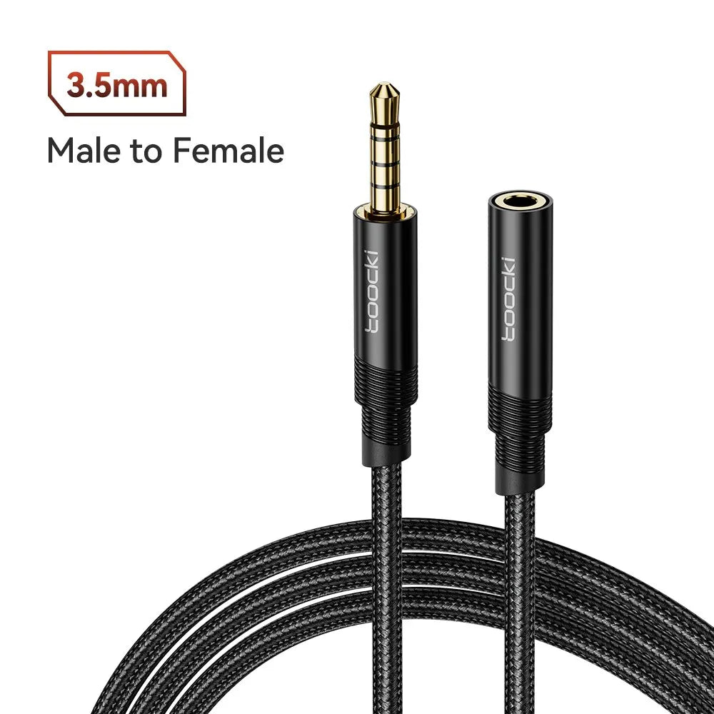 Cable de extensión de Audio 3,5, conector macho a hembra de 3,5mm para altavoces