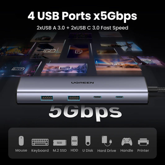 UGREEN USB C HUB 4K60Hz adaptador HDMI USB C a USB3.0